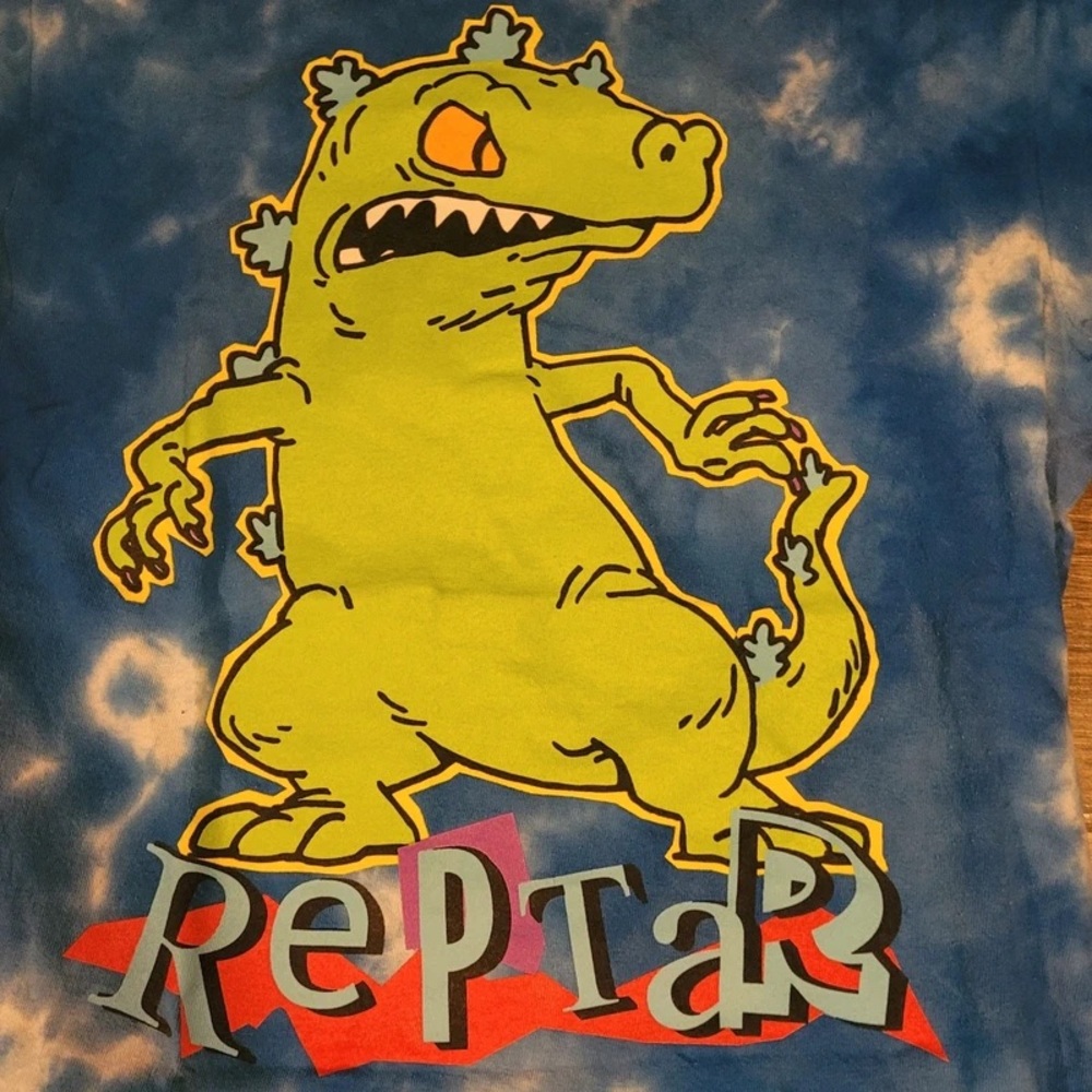 Nickelodeon Reptar Tie-Dye T-Shirt - Blue & Yellow - Picture 3 of 4